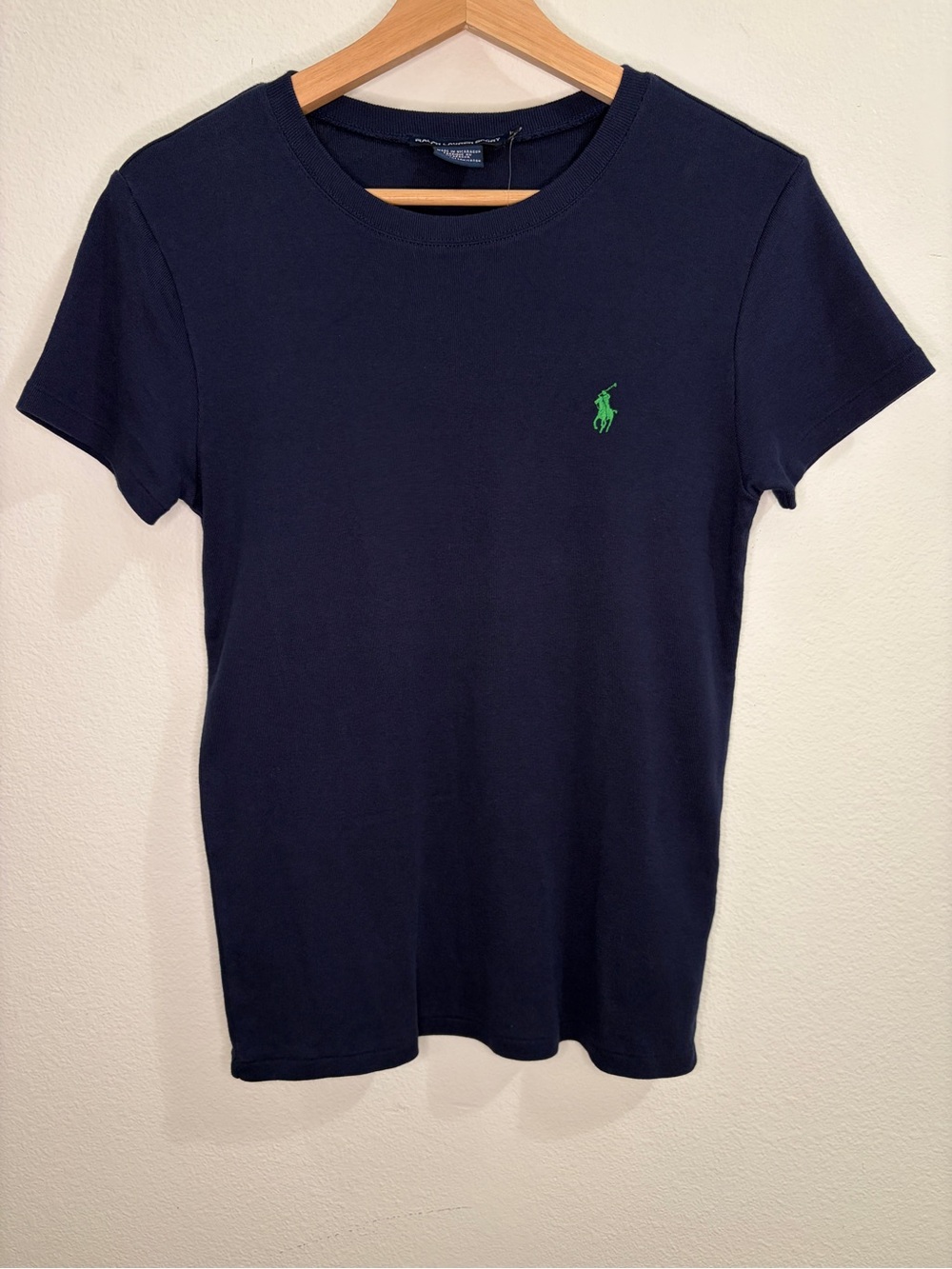 Ralph Lauren Sport Cotton Short Sleeve Crew Tee - Navy/Green Pony